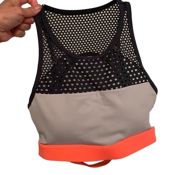 NWOT! Lorna Jane Mesh/Fishnet Neckline Strappy Back Sports Bra - Size XXS - Picture 1 of 7